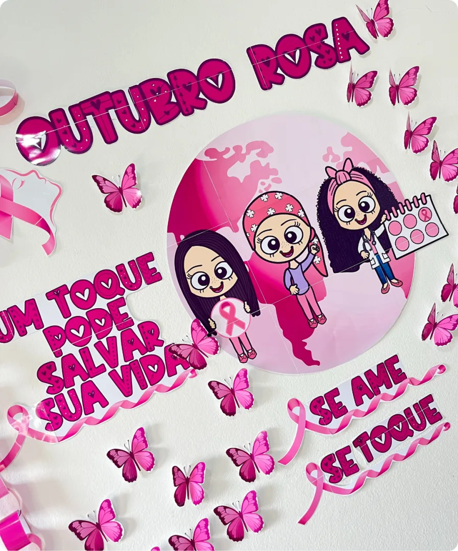 PAINEL OUTUBRO ROSA PARA IMPRIMIR — imagem 4