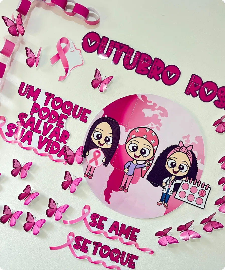 PAINEL OUTUBRO ROSA PARA IMPRIMIR — imagem 5