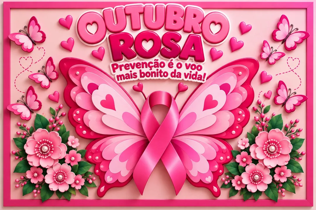 Painel Outubro Rosa PDF Educação Infantil Páginas — imagem 3