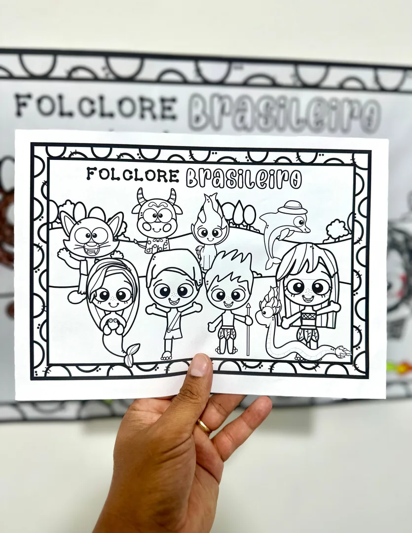 Painel para pintura coletiva: Folclore Brasileiro — imagem 3