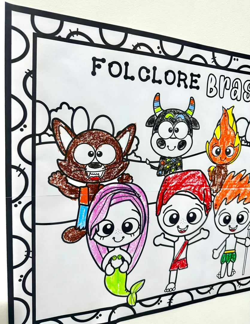 Painel para pintura coletiva: Folclore Brasileiro — imagem 4
