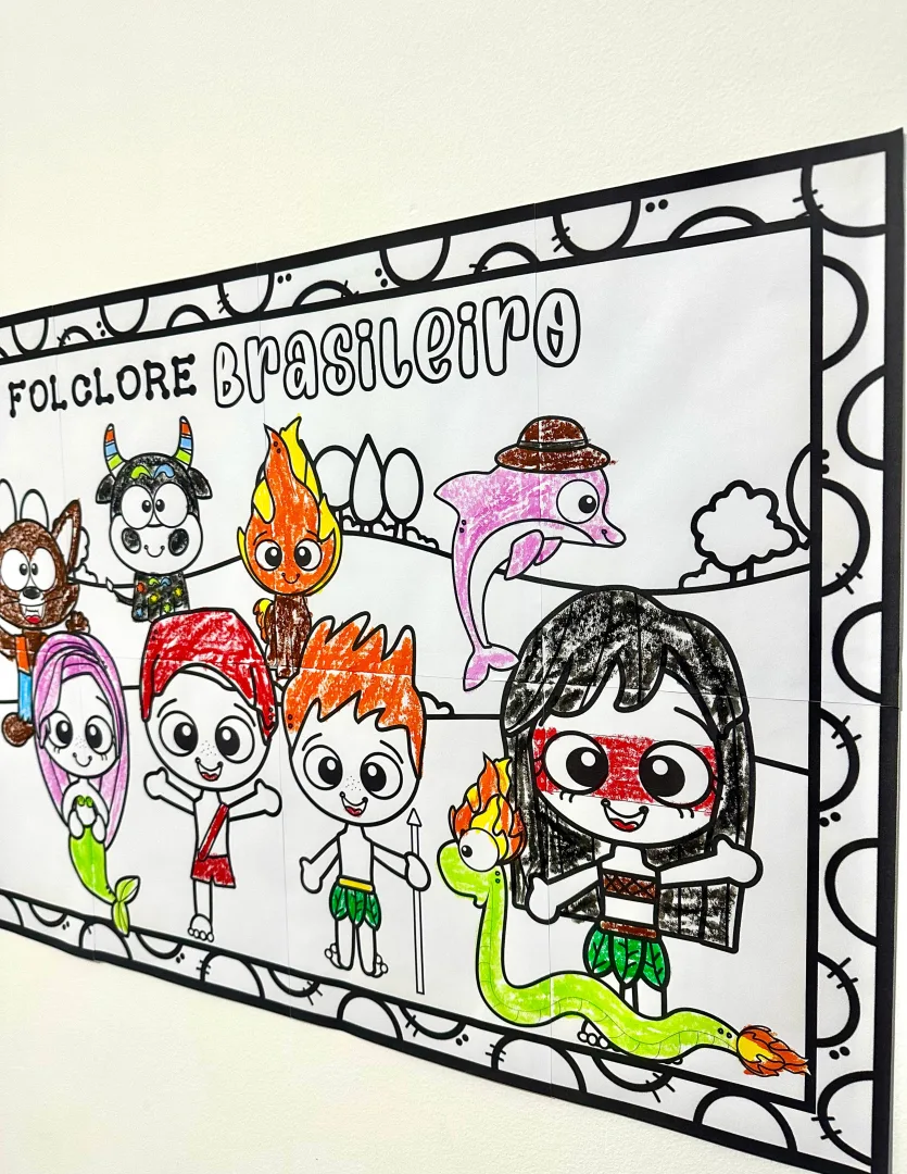 Painel para pintura coletiva: Folclore Brasileiro — imagem 5