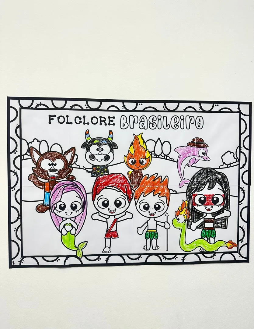 Painel para pintura coletiva: Folclore Brasileiro — imagem 6