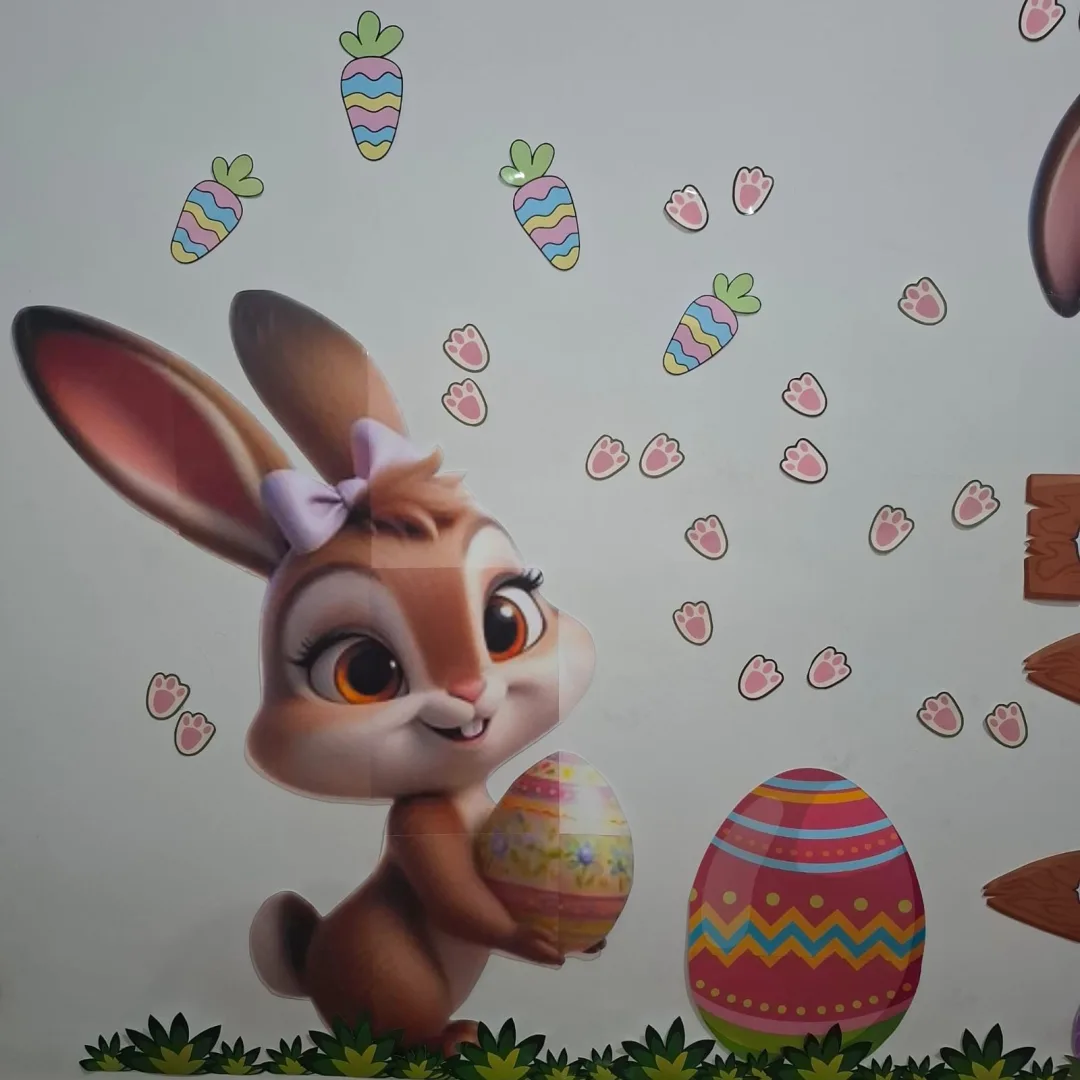 Painel Páscoa + Coroa Coelhinhos — imagem 6