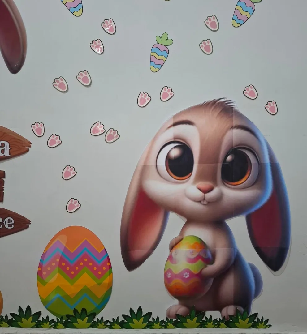 Painel Páscoa + Coroa Coelhinhos — imagem 7