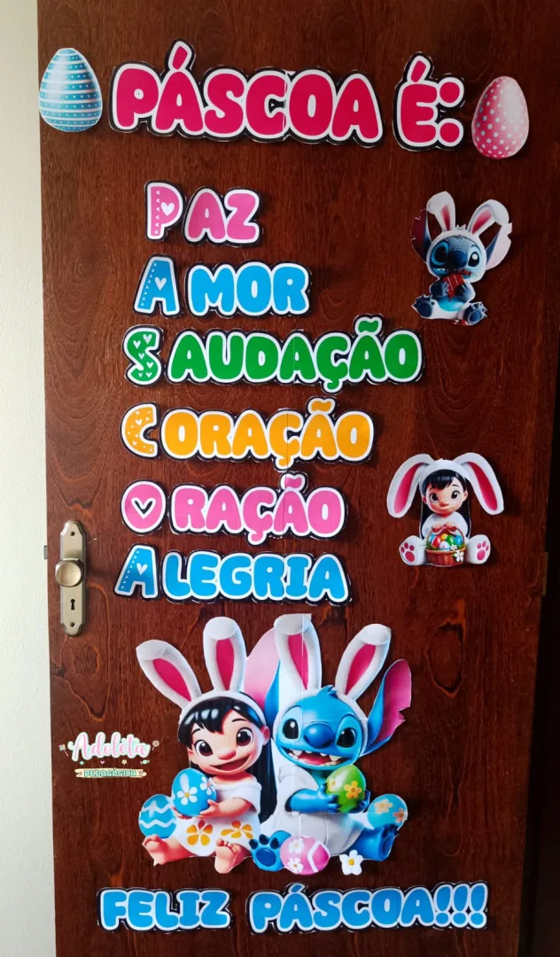 Painel Páscoa Stitch — imagem 2