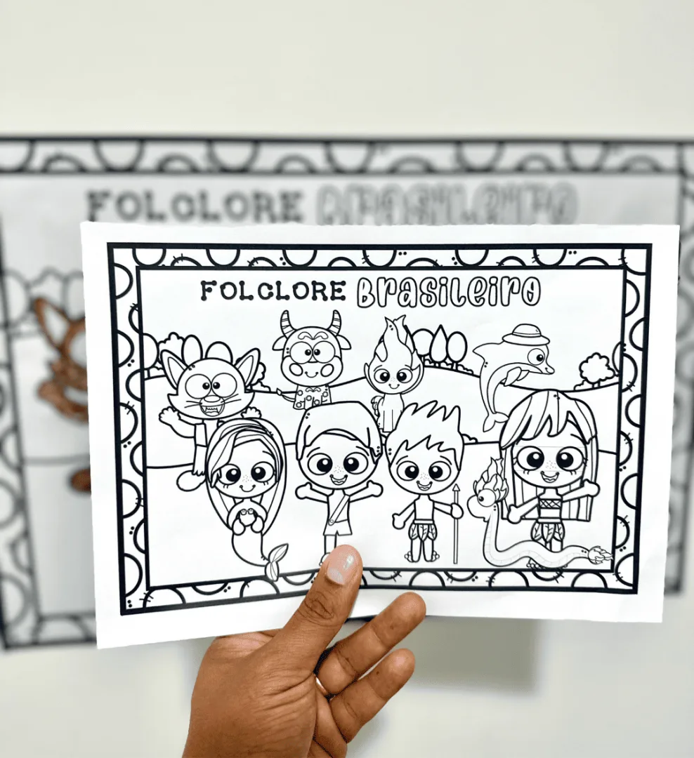 Painel Pintura Coletiva - Folclore | Arquivo em PDF — imagem 2