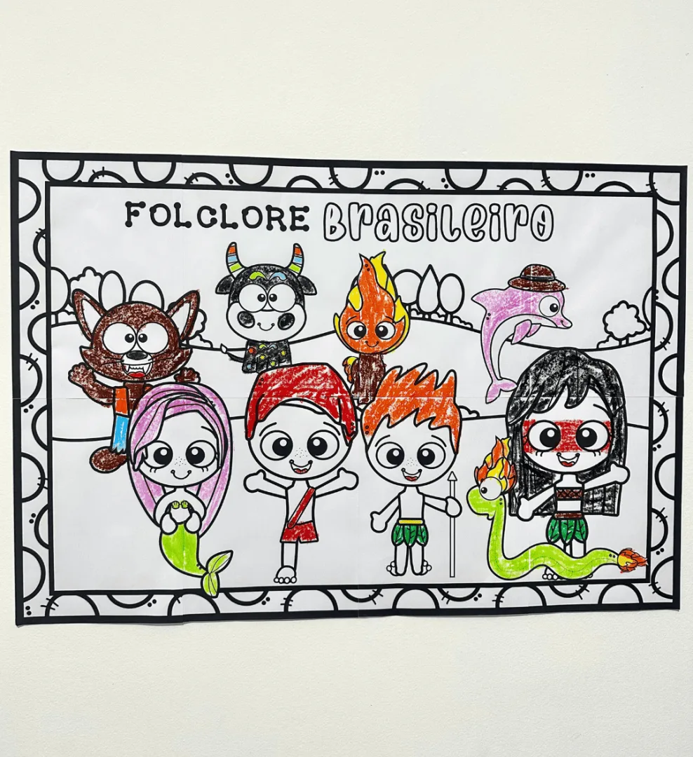 Painel Pintura Coletiva - Folclore | Arquivo em PDF — imagem 3