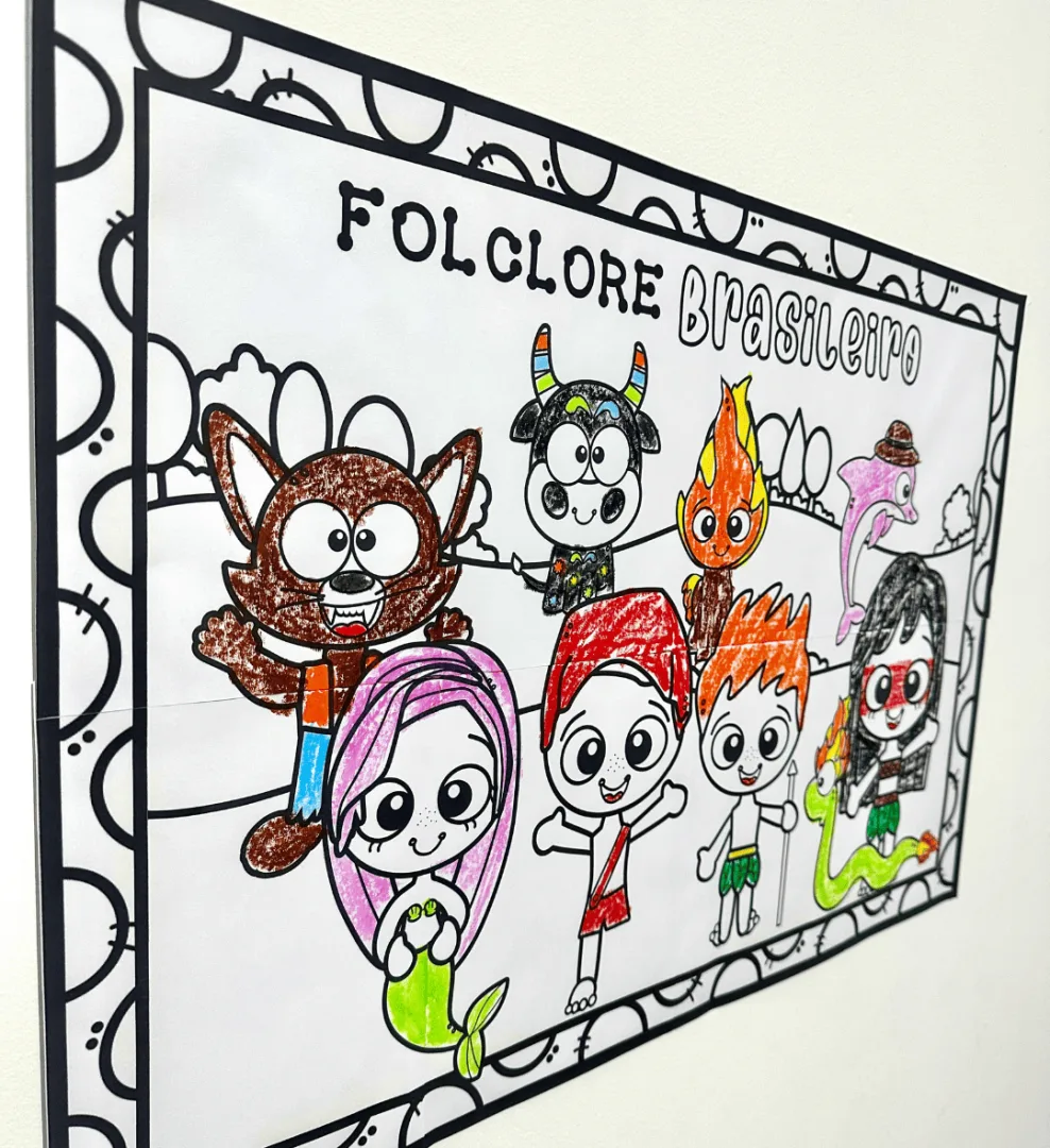 Painel Pintura Coletiva - Folclore | Arquivo em PDF — imagem 4