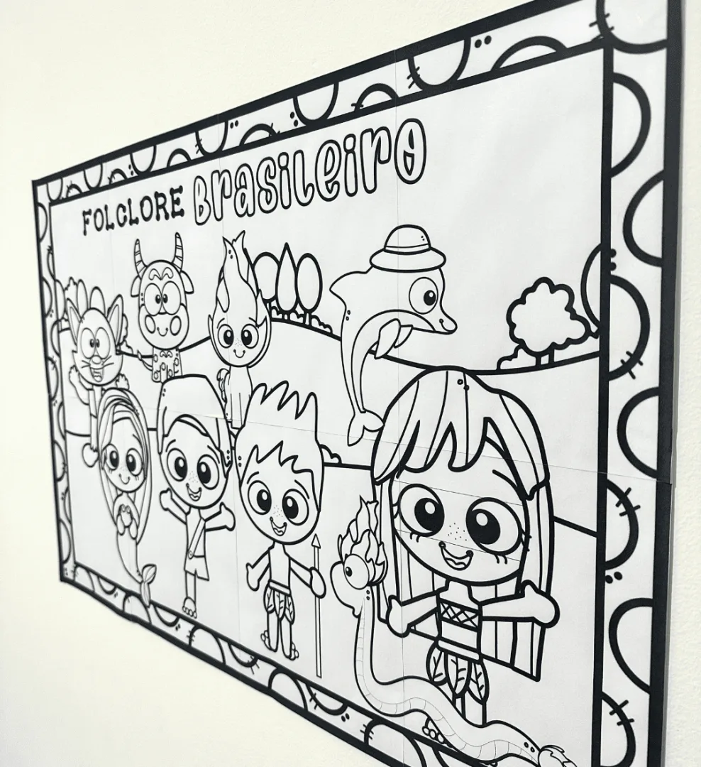 Painel Pintura Coletiva - Folclore | Arquivo em PDF — imagem 5