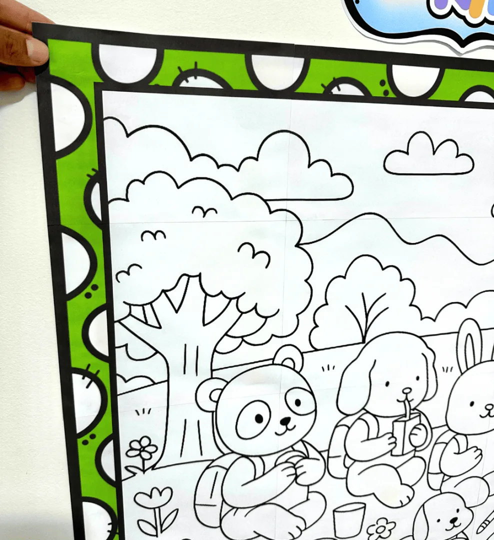 Painel Pintura Coletiva - Volta às Aulas — imagem 3