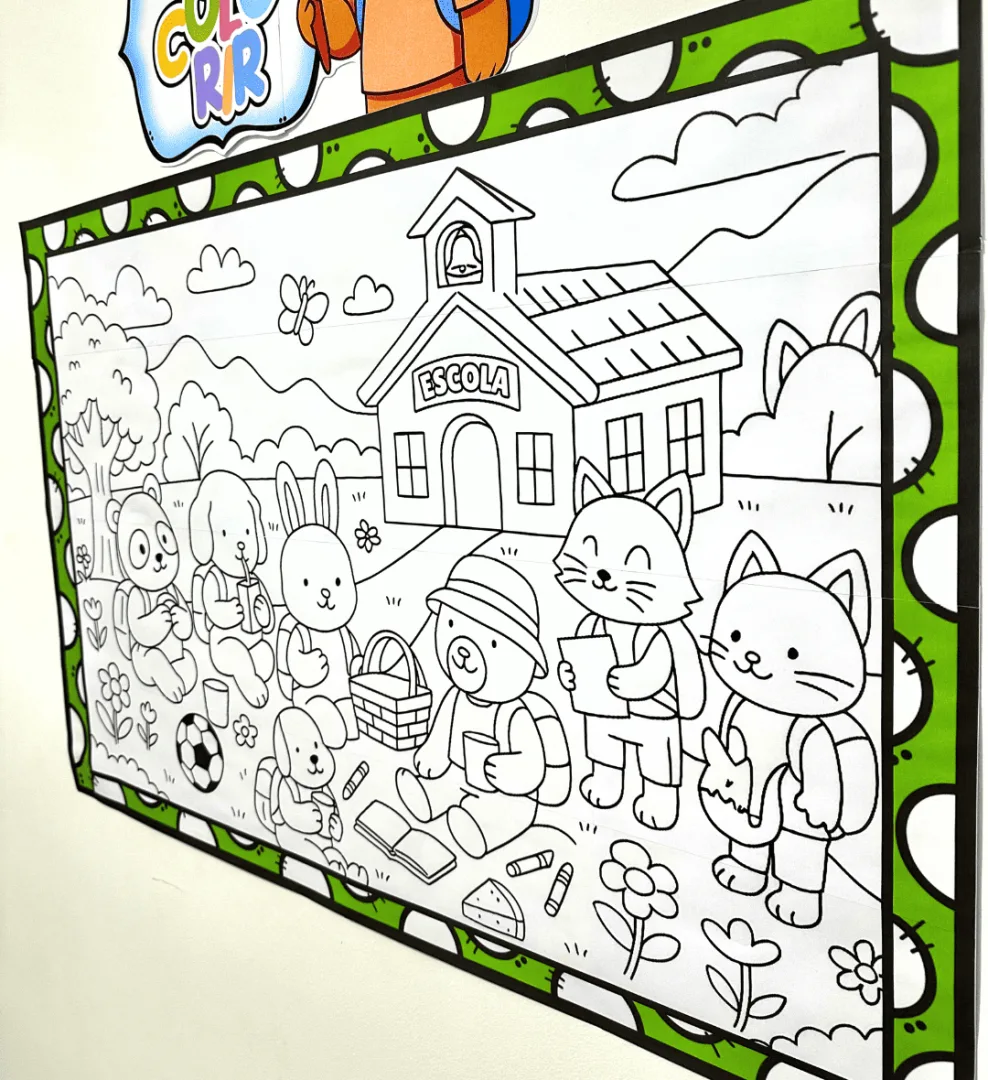 Painel Pintura Coletiva - Volta às Aulas — imagem 4