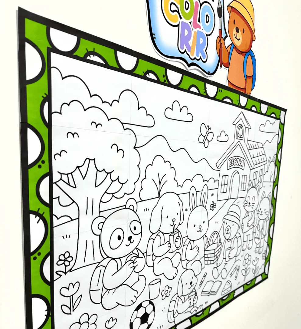 Painel Pintura Coletiva - Volta às Aulas — imagem 5