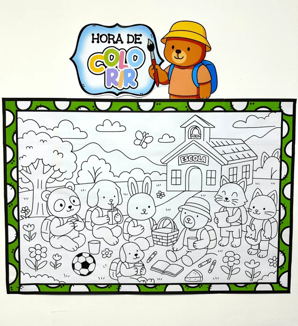 Painel Pintura Coletiva - Volta às Aulas — imagem 6