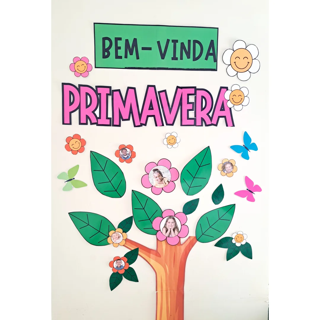 Painel Bem-vinda Primavera - Decoração escolar — imagem 2