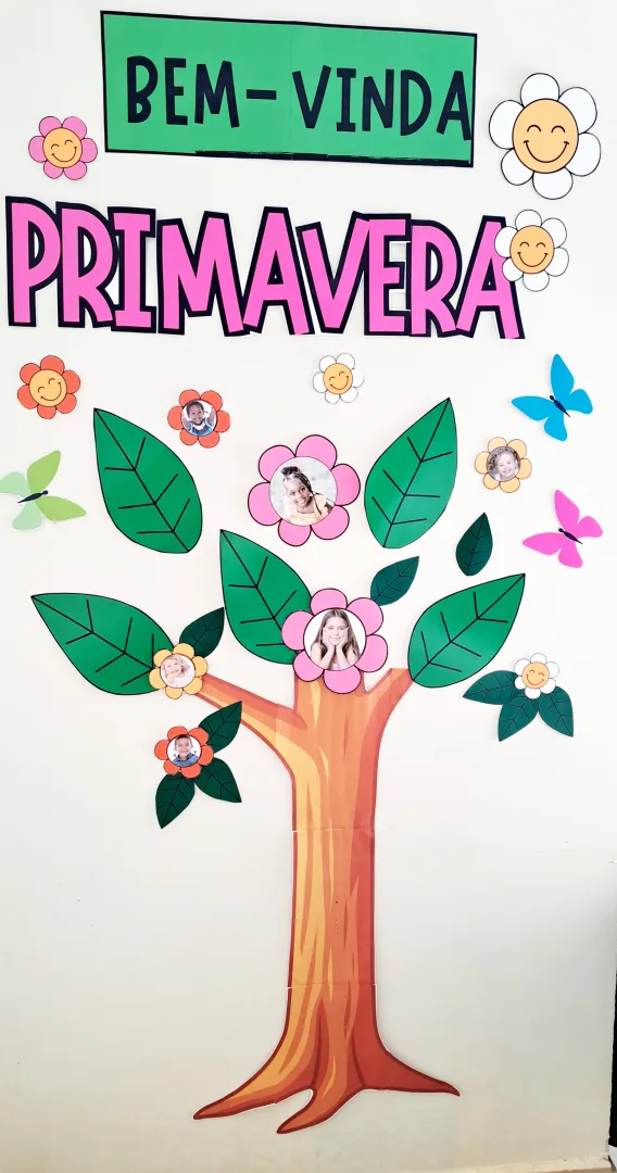 Painel Primavera com Foto das Crianças - PDF — imagem 2
