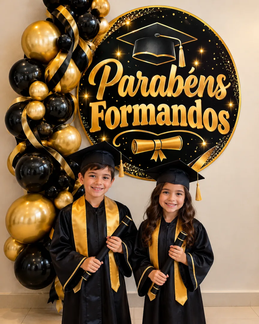 Painel Redondo Parabéns Formandos - 30 Páginas em PDF - educação infantil — imagem 2