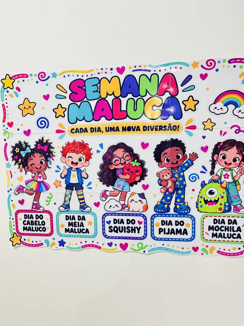 Painel Semana Maluca — Aqui a Diversão Sai da Rotina! em PDF — imagem 2