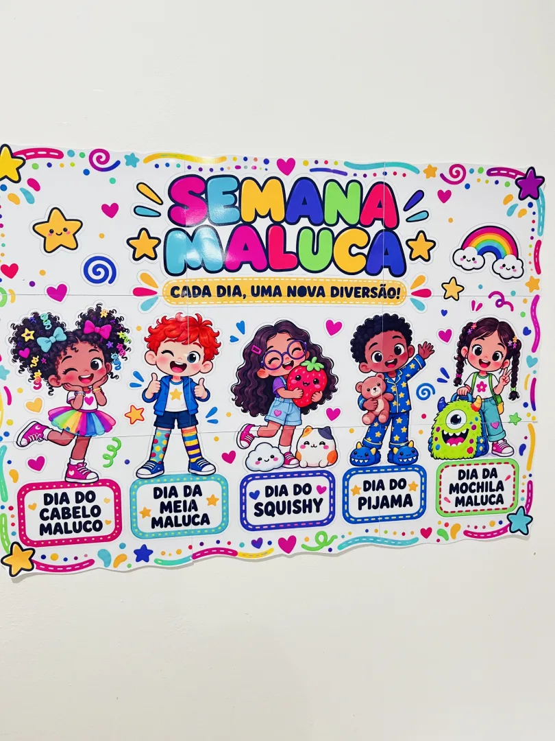 Painel Semana Maluca — Aqui a Diversão Sai da Rotina! em PDF — imagem 3
