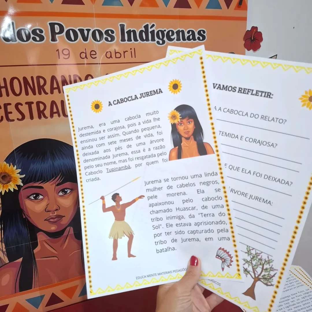 🌿PAINEL + SEQUENCIA DIDÁTICA: Cultura Indígena e as Histórias das Caboclas Jurema e Jupira🌻 — imagem 4