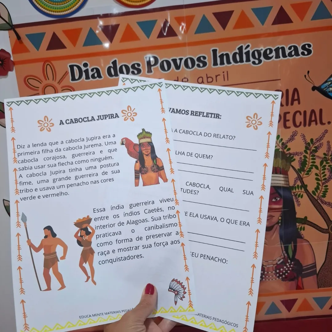 🌿PAINEL + SEQUENCIA DIDÁTICA: Cultura Indígena e as Histórias das Caboclas Jurema e Jupira🌻 — imagem 5
