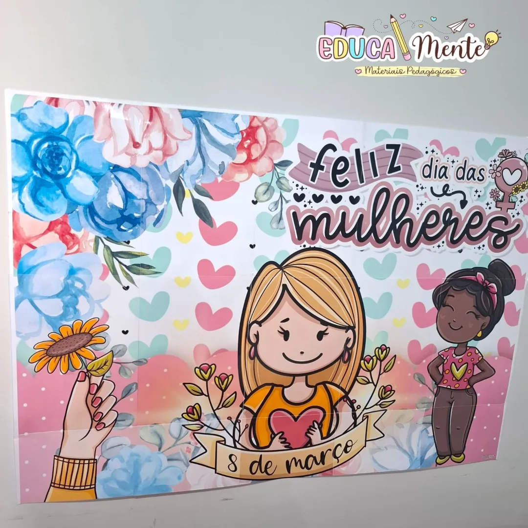 👑 PAINEL + SEQUÊNCIA DIDÁTICA + FLIPBOOK DIA DAS MULHERES + COROA — imagem 3