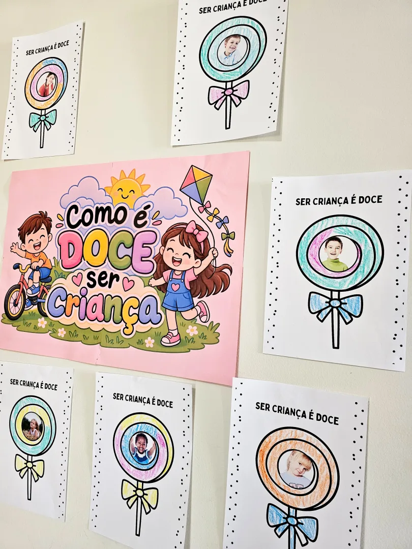 Painel “SER CRIANÇA É DOCE” - Educação Infantil - em PDF — imagem 3