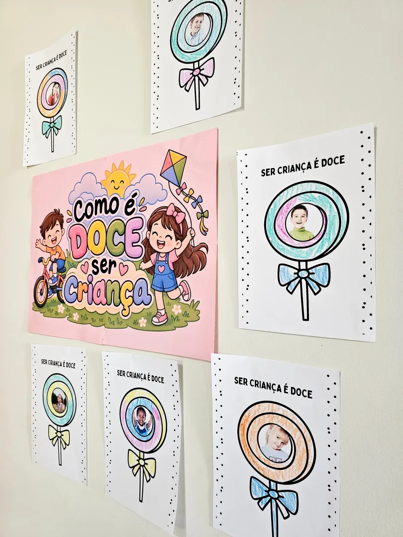 Painel “SER CRIANÇA É DOCE” - Educação Infantil - em PDF — imagem 4
