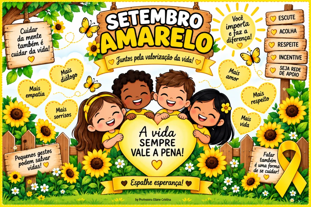Painel Setembro Amarelo - Educação Infantil - PDF — imagem 2