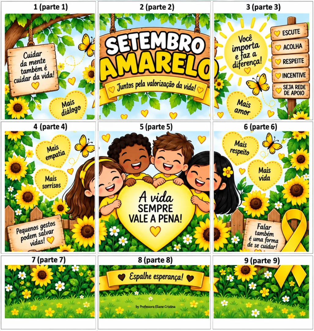 Painel Setembro Amarelo - Educação Infantil - PDF — imagem 3