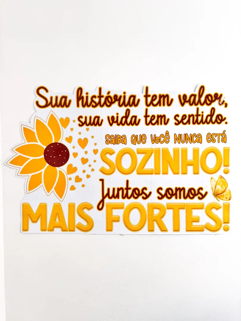 Painel Setembro Amarelo - Sua vida tem valor — imagem 4