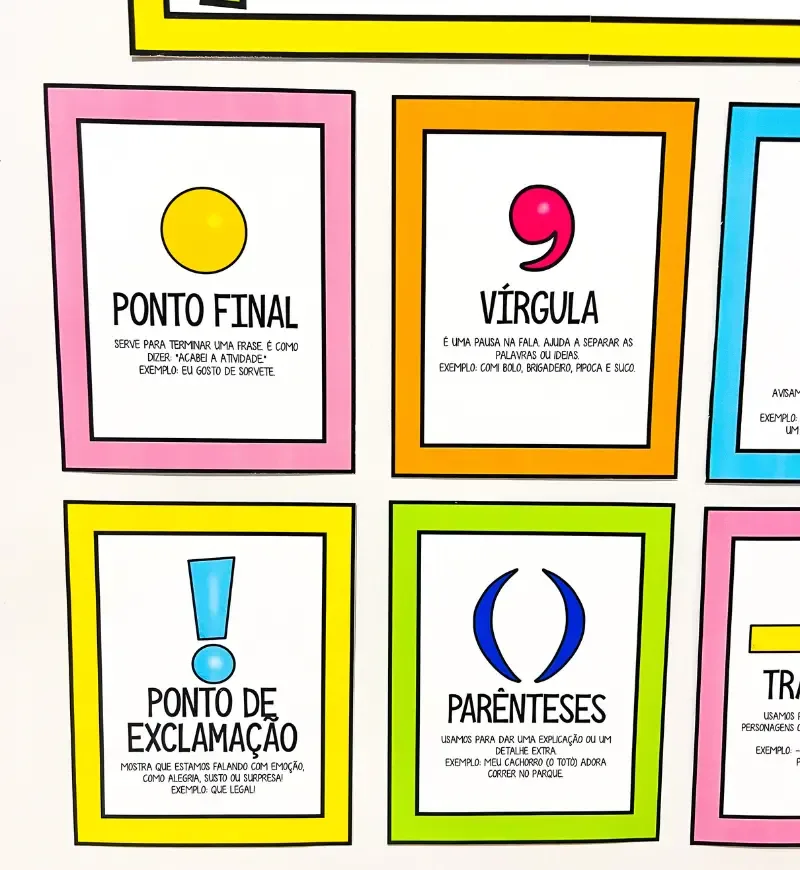 Painel Sinais de Pontuação | Atividades Língua Portuguesa em PDF — imagem 4