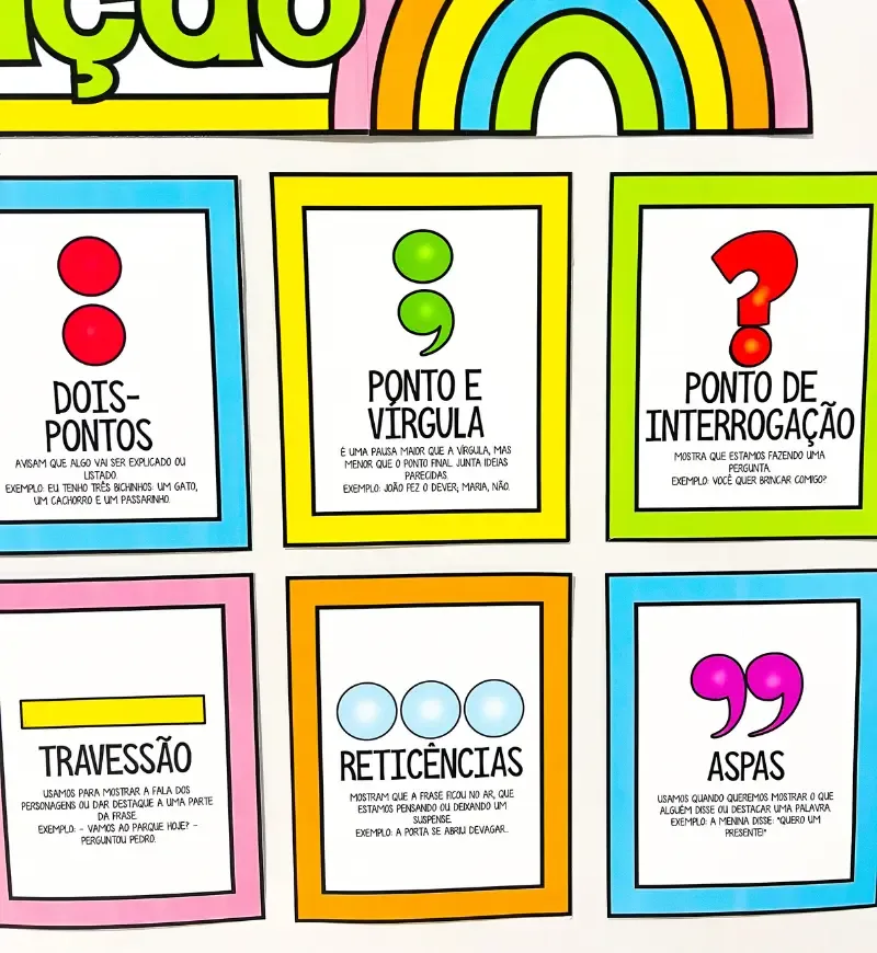 Painel Sinais de Pontuação | Atividades Língua Portuguesa em PDF — imagem 3