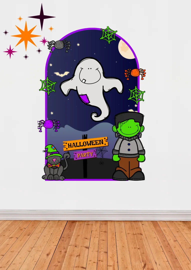 Painel Temático de Halloween 1º Ano – Decoração Escolar Em PDF — imagem 3