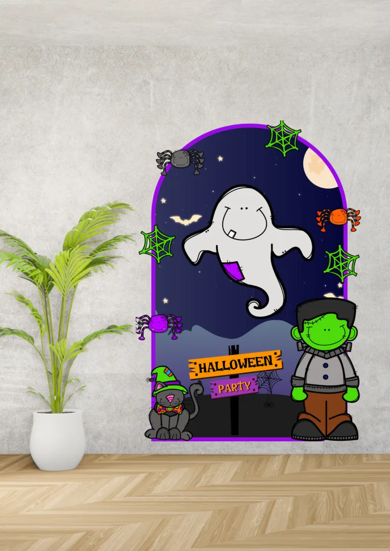 Painel Temático de Halloween 1º Ano – Decoração Escolar Em PDF — imagem 2