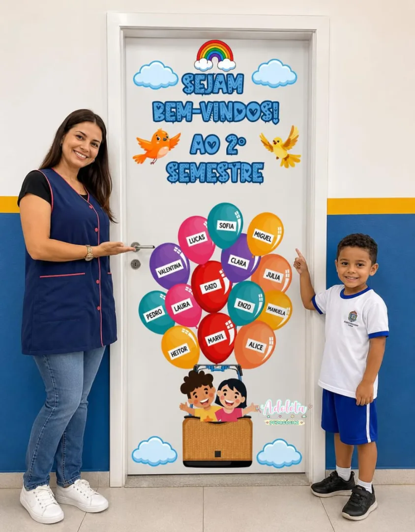 PAINEL VOLTA ÀS AULAS — BALÃO DE BOAS-VINDAS — imagem 2