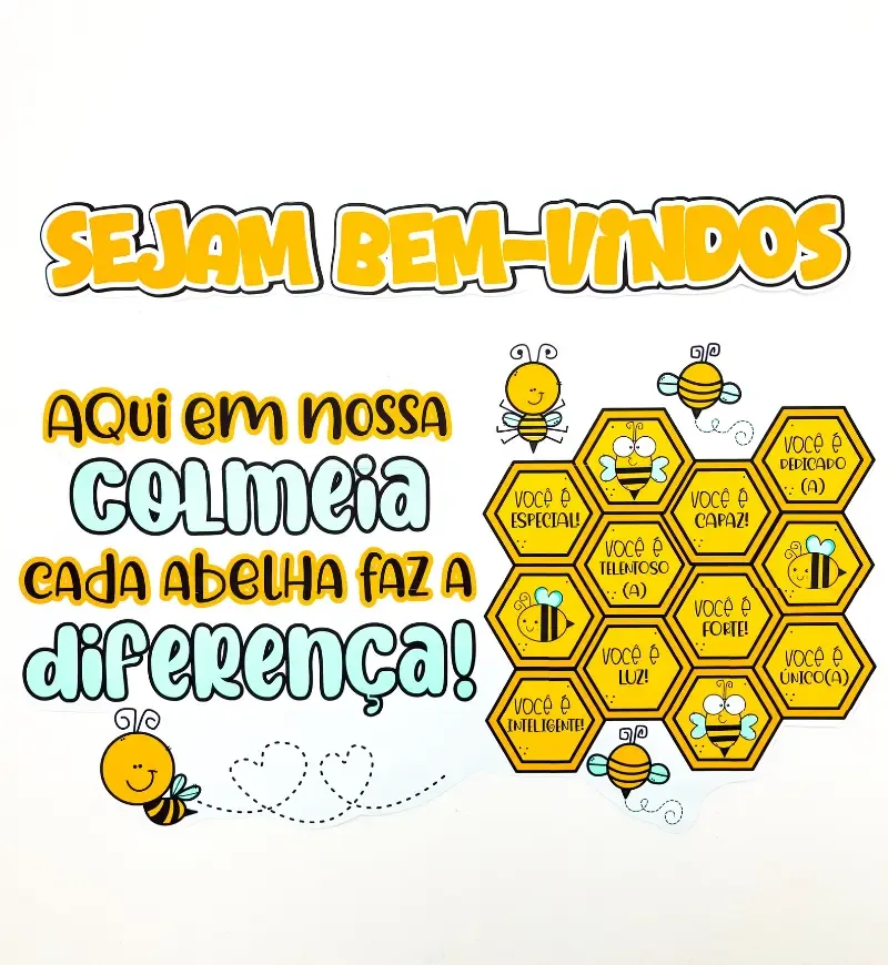 Painel Volta às Aulas Colmeia — imagem 2