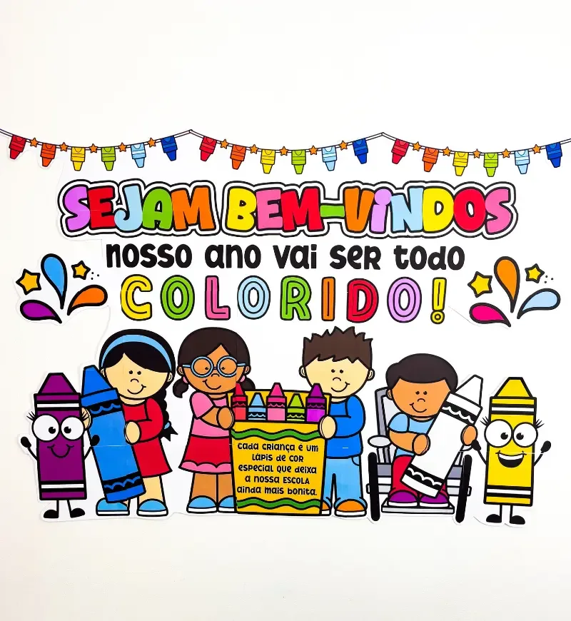 Painel Volta às Aulas - Colorido — imagem 2