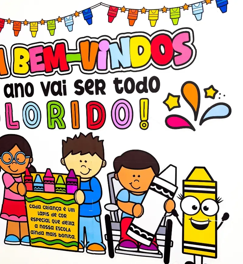Painel Volta às Aulas - Colorido — imagem 4