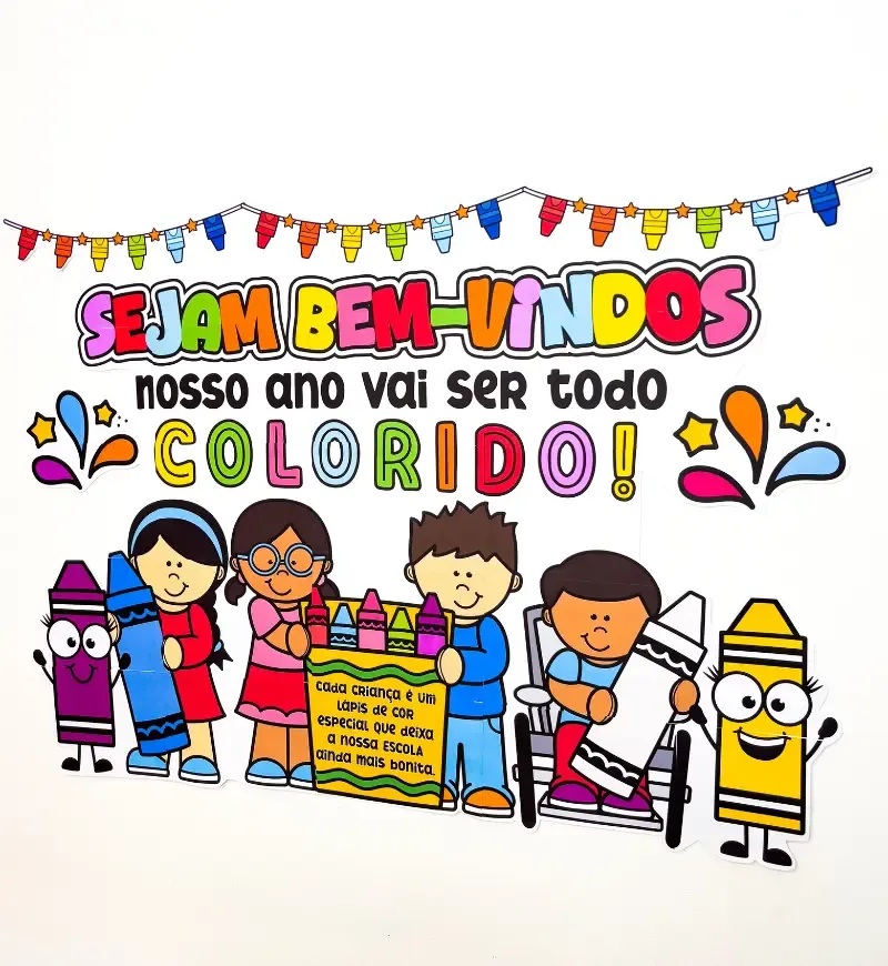 Painel Volta às Aulas - Colorido — imagem 6