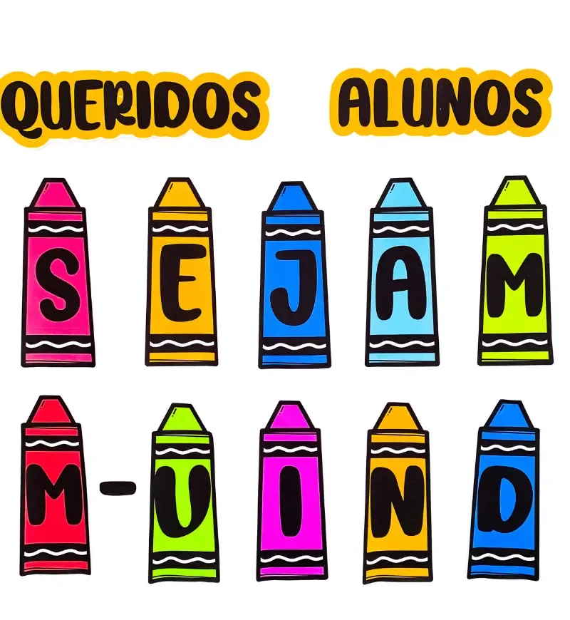 Painel Volta às Aulas - Giz de Cera — imagem 4