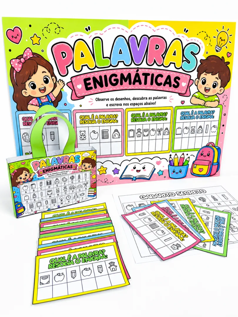 Palavras Enigmáticas - Atividades de Alfabetização  — imagem 2