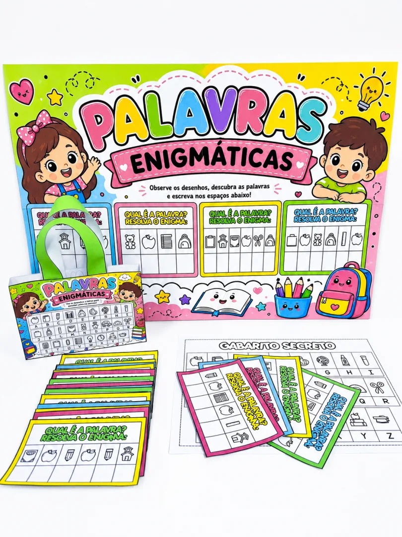 Palavras Enigmáticas - Atividades de Alfabetização  — imagem 4