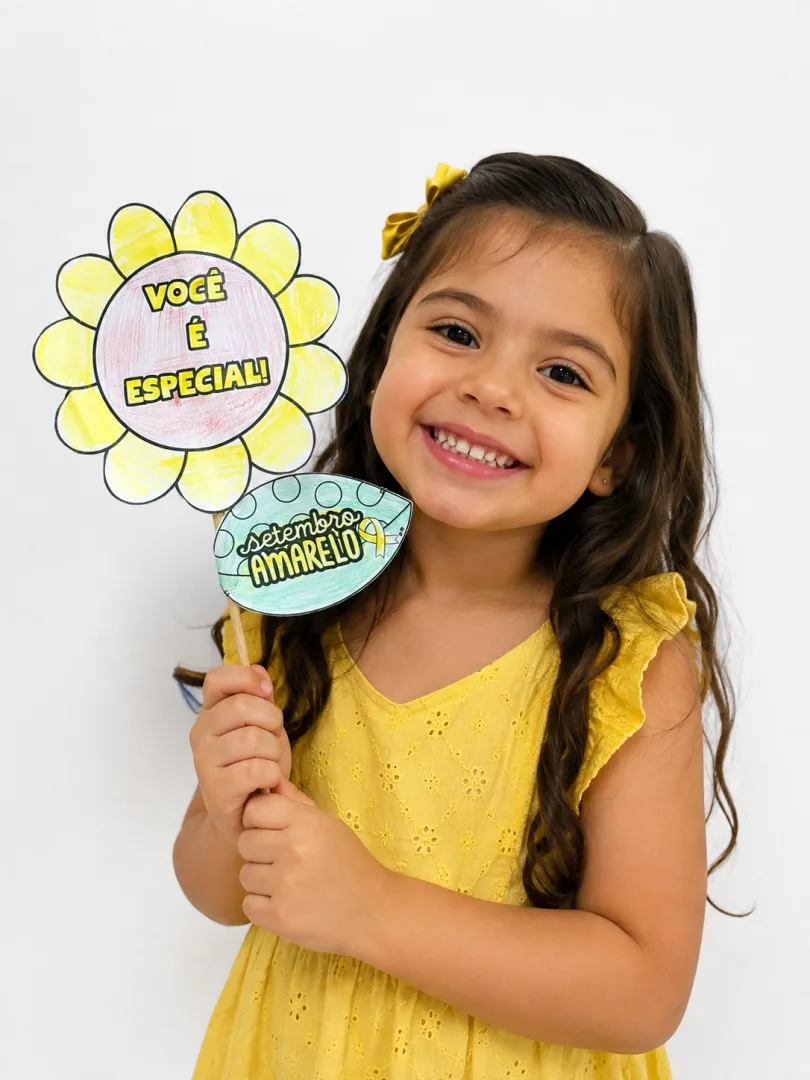 Palitoche Flor do Setembro Amarelo  — imagem 3