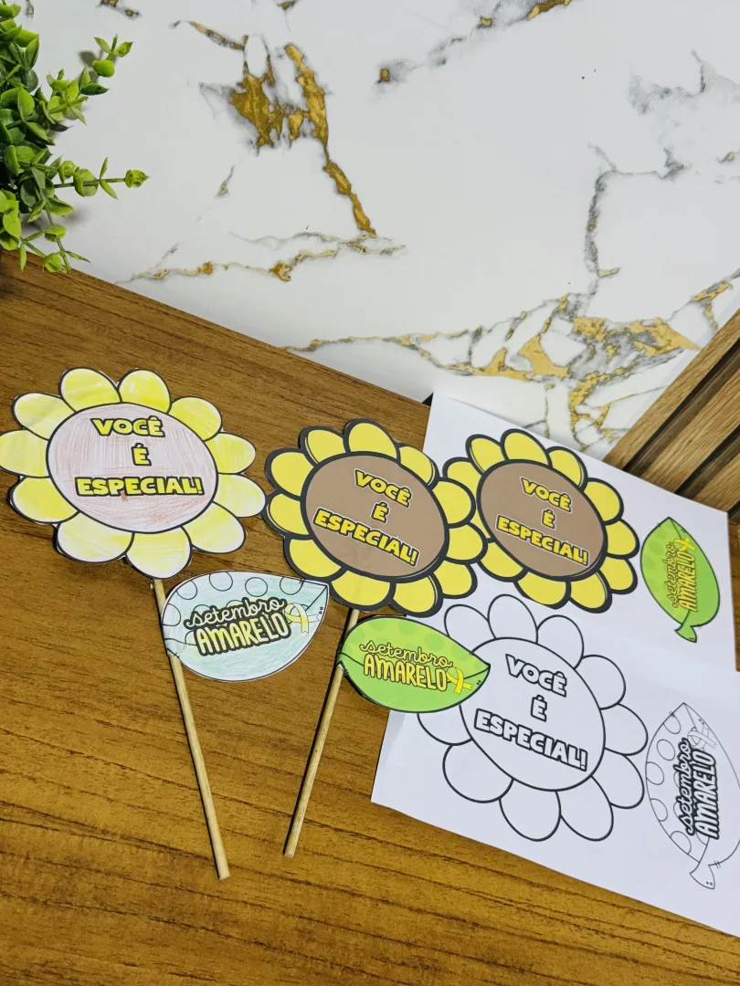 Palitoche Flor do Setembro Amarelo  — imagem 5
