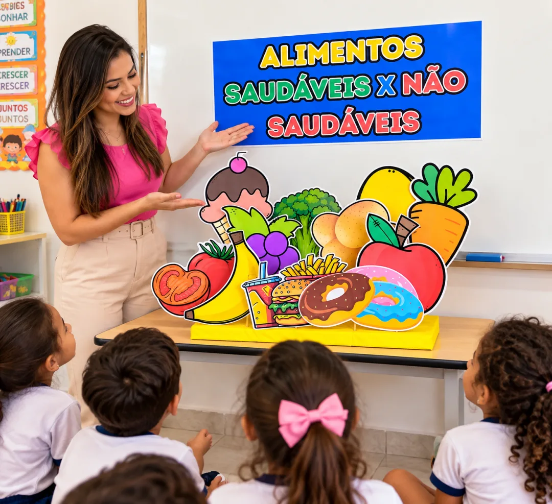 Palitoches Alimentos Saudáveis e Não Saudáveis em Pdf — imagem 2