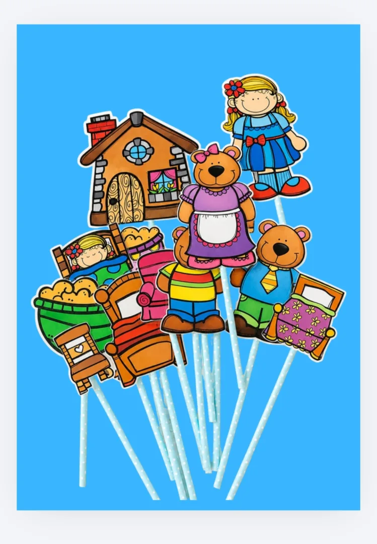 Palitoches História Cachinhos Dourados Pdf Ed Infantil — imagem 3