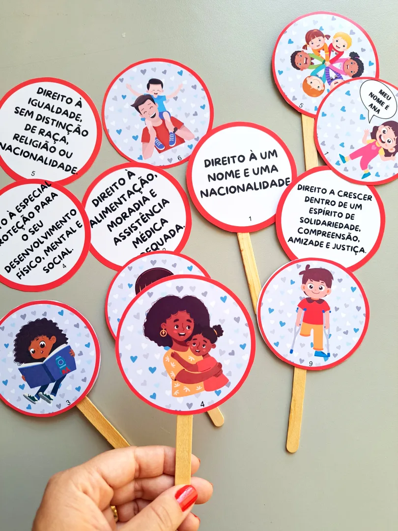 Palitoches "Os 10 direitos das Crianças" — imagem 2