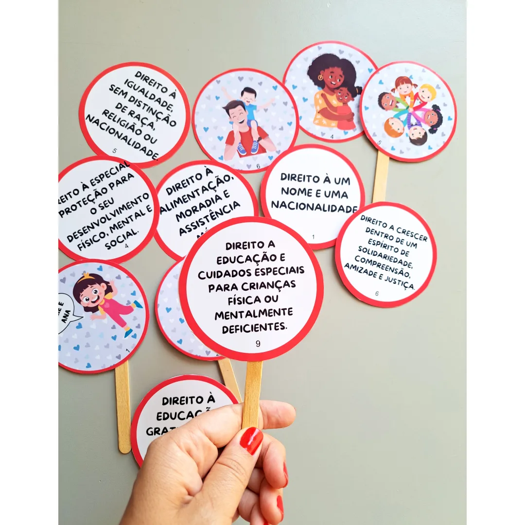 Palitoches "Os 10 direitos das Crianças" — imagem 5