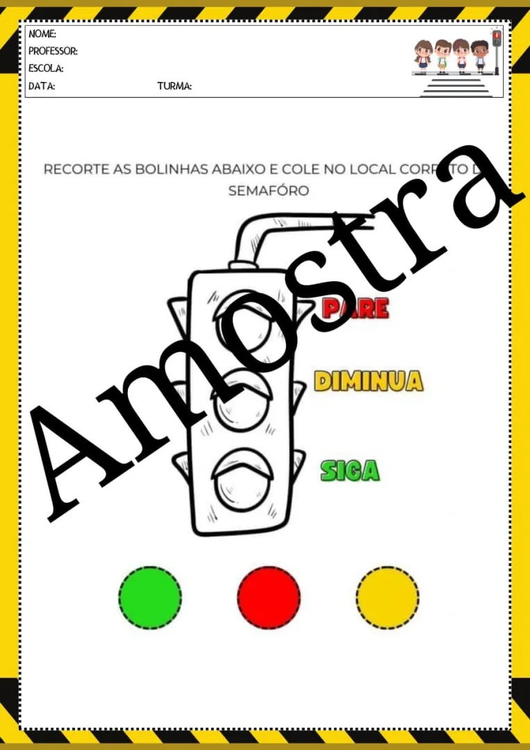 Pare, Olhe e Siga — Pronto para Imprimir — imagem 3